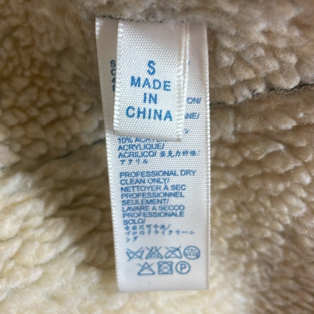 Rebecca Minkoff Sherpa Green Quinn Bomber Jacket NWOT - Picture 9 of 11